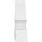 Ekena Millwork Richland Architectural Grade PVC Gable Bracket, 60"W x 22 1/2"H x 6"D x 6"F, 9/12 Pitch GBP060X23X0606RIC00 - alternate 5